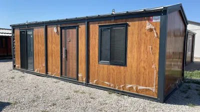 Ahşap görünümlü panoramik konteyner