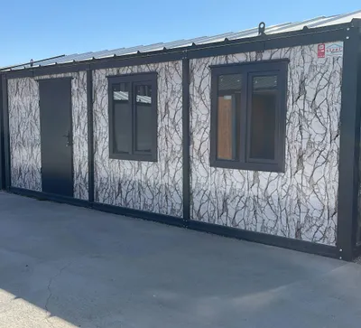 Mermer desenli cephe konteyner