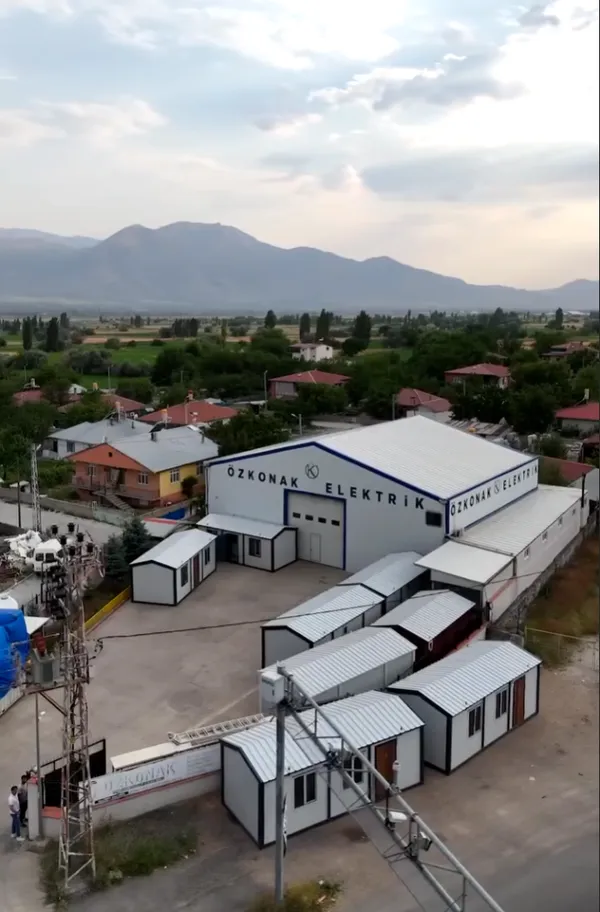 Özkonak Elektrik tesisi hava görünümü - Erzincan
