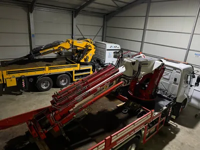 Vinç filosu depo üst görünüm