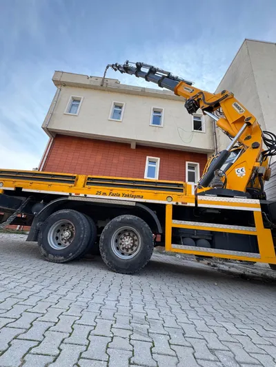 Sepetli vinç bina çalışması